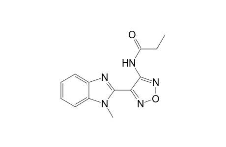 N-[4-(1-methyl-1H-benzimidazol-2-yl)-1,2,5-oxadiazol-3-yl]propanamide