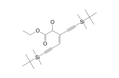 ETHYL-(Z)-2-HYDROXY-3-[(TERT.-BUTYLDIMETHYLSILYL)-ETHYNYL]-3-HEXEN-5-YN-1-OATE