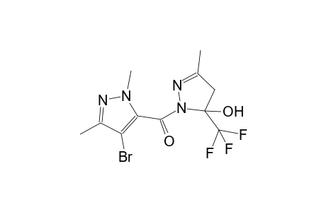 1-[(4-bromo-1,3-dimethyl-1H-pyrazol-5-yl)carbonyl]-3-methyl-5-(trifluoromethyl)-4,5-dihydro-1H-pyrazol-5-ol