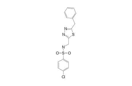 2-(PARA-CHLOROPHENYLSULFONYLAMINOMETHYL)-5-BENZYL-1,3,4-THIADIAZOLE