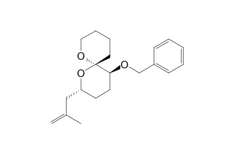 (2R*,5S*,6S*)-2-(2'-METHYLPROP-2'-ENYL)-5-BENZYLOXY-1,7-DIOXASPIRO-[5.5]-UNDECANE