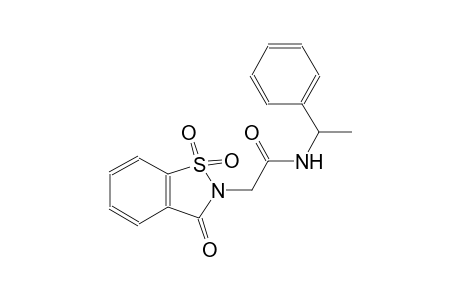 2-(1,1-dioxido-3-oxo-1,2-benzisothiazol-2(3H)-yl)-N-[(1R)-1-phenylethyl]acetamide