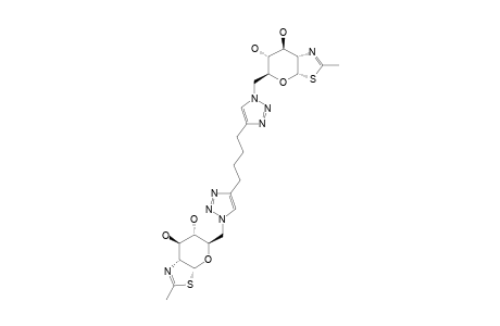 1,4-BIS-[(1,2-DIDEOXY-2'-METHYL-ALPHA-D-GLUCOPYRANO-[2,1-D]-DELTA-2'-THIAZOLIN-6-YL)-TRIAZOL-4-YL]-BUTANE