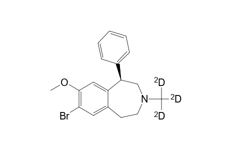 1H-3-Benzazepine, 7-bromo-2,3,4,5-tetrahydro-8-methoxy-3-(methyl-D3)-1-phenyl-, (R)-