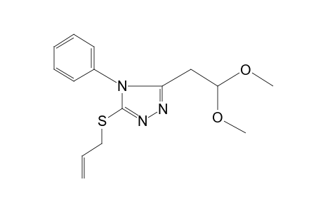 5-(ALLYLTHIO)-4-PHENYL-4H-1,2,4-TRIAZOLE-3-ACETALDEHYDE, DIMETHYL ACETAL