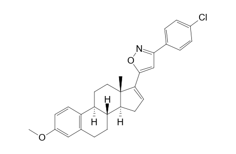 3-METHOXY-17-ALPHA-[3'-(4''-CHLORO)-PHENYL-ISOXAZOL-5'-YL]-ESTRA-1,3,5(10),16-TETRAENE