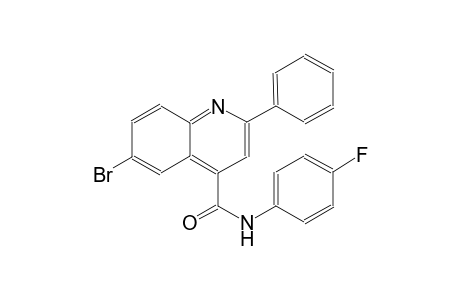 6-bromo-N-(4-fluorophenyl)-2-phenyl-4-quinolinecarboxamide