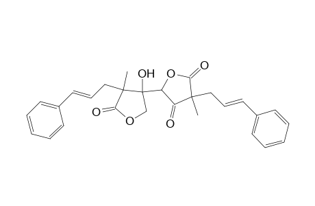 [2,3'-Bifuran]-3,5,5'(2H,2'H,4H)-trione, dihydro-3'-hydroxy-4,4'-dimethyl-4,4'-bis(3-phenyl-2-propenyl)-