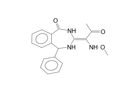 3-(1-acetyl-1-methoxyaminomethylidene)-5-phenyl-2,3,4,5-tetrahydro-1H-2,4-benzodiazepin-1-one