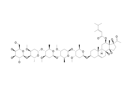 CAUDATIN-3-O-BETA-D-GLUCOPYRANOSYL-(1->4)-ALPHA-L-CYMAROPYRANOSYL-(1->4)-BETA-D-OLEANDROPYRANOSYL-(1->4)-BETA-D-CYMAROPYRANOSYL-(1->4)-BETA-