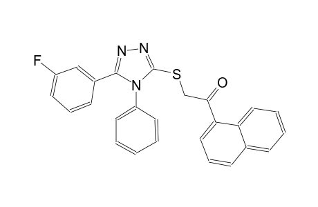 ethanone, 2-[[5-(3-fluorophenyl)-4-phenyl-4H-1,2,4-triazol-3-yl]thio]-1-(1-naphthalenyl)-