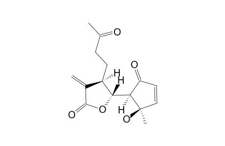 (4S*,5R*)-DIHYDRO-5-[(1R*,2S*)-2-HYDROXY-2-METHYL-5-OXO-3-CYCLOPENTEN-1-YL]-3-METHYLENE-4-(3-OXOBUTYL)-2(3H)-FURANONE