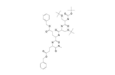 N-ALPHA-(TERT.-BUTOXYCARBONYL)-O-(TERT.-BUTYL)-SERYL-O-(TERT.-BUTYL)-SERYL-O-(BENZYL)-GLUTAMYL-O-(BENZYL)-GLUTAMYL-METHYLAMIDE;BOC-SER-(T-BU)-(4)-SER-(T-BU)