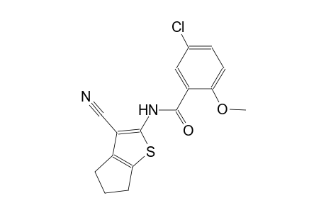 benzamide, 5-chloro-N-(3-cyano-5,6-dihydro-4H-cyclopenta[b]thien-2-yl)-2-methoxy-