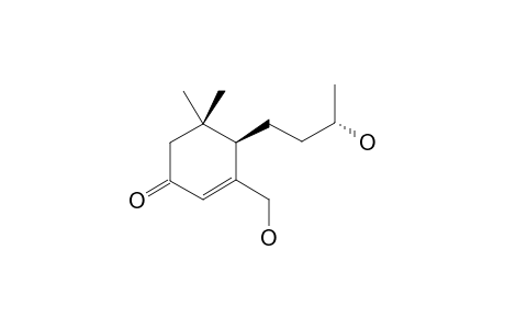 GLOCHIDIONIONOL-B;(6R,9S)-MEGASTIGMAN-3-ONE-4-ENE-9,13-DIOL