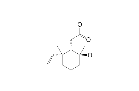 (1-S,6-S,2-S)-2-(2-HYDROXY-2,6-DIMETHYL-6-VINYLCYCLOHEXANYL)-ACETIC_ACID