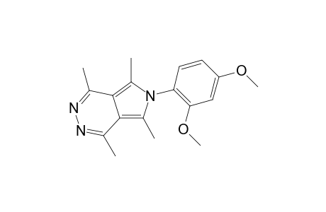 6-(2,4-dimethoxyphenyl)-1,4,5,7-tetramethyl-6H-pyrrolo[3,4-d]pyridazine