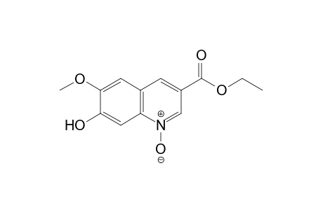 7-hydroxy-6-methoxy-3-quinolinecarboxylic acid, ethyl ester, 1-oxide