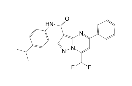 7-(difluoromethyl)-N-(4-isopropylphenyl)-5-phenylpyrazolo[1,5-a]pyrimidine-3-carboxamide