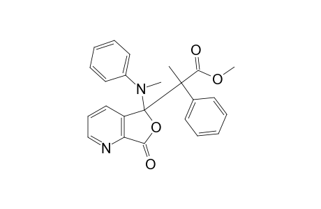 Methyl 2-(5-[methyl(phenyl)amino]-7-oxo-5,7-dihydrofuro[3,4-b]pyridin-5-yl)-2-phenylpropanoate