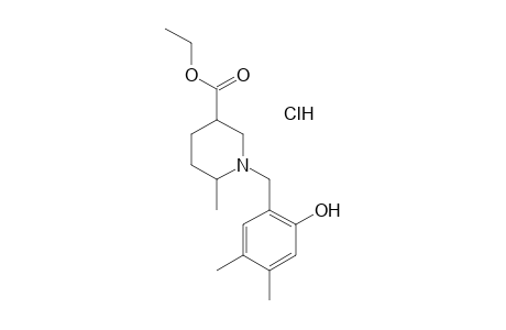 1-(4,5-DIMETHYLSALICYL)-6-METHYLNIPECOTIC ACID, ETHYL ESTER, HYDROCHLORIDE