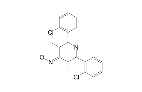 2,6-DI-(ORTHO-CHLORPHENYL)-3,5-DIMETHYL-PIPERIDIN-4-ONE-OXIME