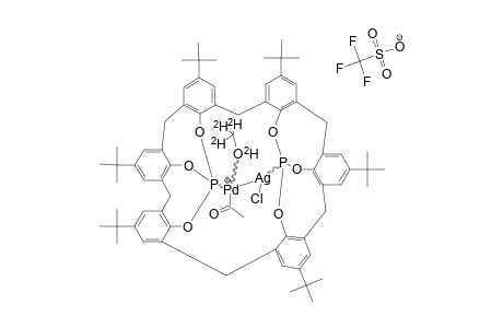 [[MIU-(SYN(CALIX)[6]ARENE)DIPHOSPHITE)]-PD(C(O)CH3)(CD3OD)AG(CL)]-[CF3SO3]