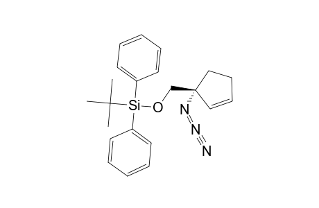 (+/-)-1-AZIDO-1-([(TERT.-BUTYLDIPHENYLSILYL)-OXY]-METHYL)-CYCLOPENT-2-ENE