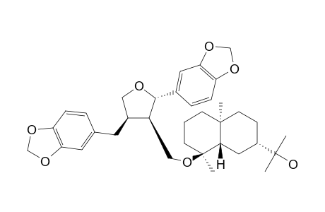 (7S,8R,8'R,4''S,5'',S7''S,10''S)-9-O-(11-HYDROXY-EUDESMAN-4-YL)-DIHYDRO-SESAMIN