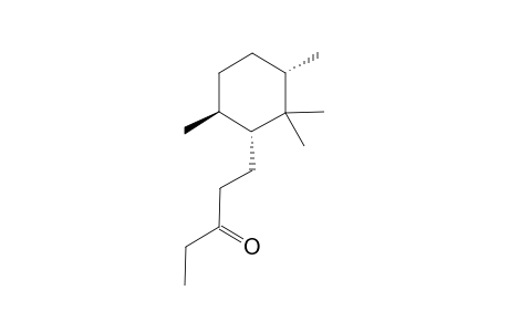 (+)-(1'R,3'S,6'S)-1-(2',2',3',6'-TETRAMETHYLCYCLOHEXYL)-PENTAN-3-ONE