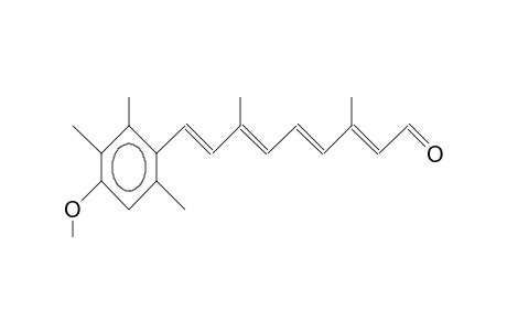 (2E,4E,6E,8E)-9-(4-methoxy-2,3,6-trimethylphenyl)-3,7-dimethylnona-2,4,6,8-tetraenal