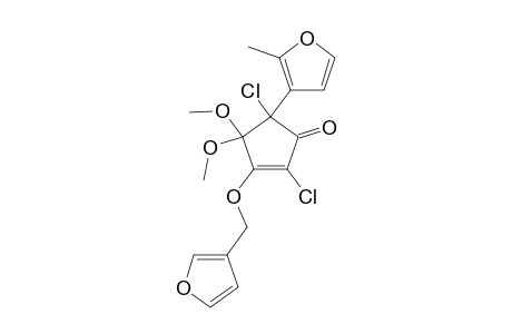 2,5-DICHLORO-3-(3-FURYLMETHOXY)-4,4-DIMETHOXY-5-(2-METHYL-3-FURYL)-2-CYClOPENTENONE