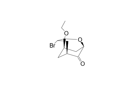 (+/-)-(1R*,3S*,4S*,6R*8R*)-4-BROMO-3-ETHOXY-2-OXATRICYCLO-[4.3.1.0(3,8)]-DECAN-10-ONE