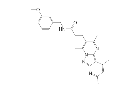 pyrido[2',3':3,4]pyrazolo[1,5-a]pyrimidine-3-propanamide, N-[(3-methoxyphenyl)methyl]-2,4,8,10-tetramethyl-