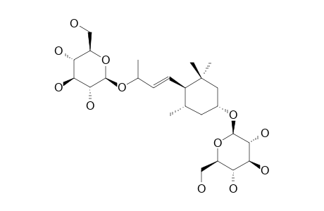 3S,5R,6R,9R,7E-MEGASTIGMA-3,9-DIOL_3,9-DI-O-BETA-D-GLUCOPYRANOSIDE;PLATANIONOSIDE_A