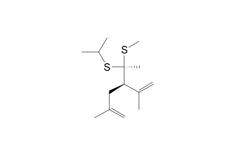 1,5-Hexadiene, 2,5-dimethyl-3-[1-[(1-methylethyl)thio]-1-(methylthio)ethyl]-, (R*,R*)-