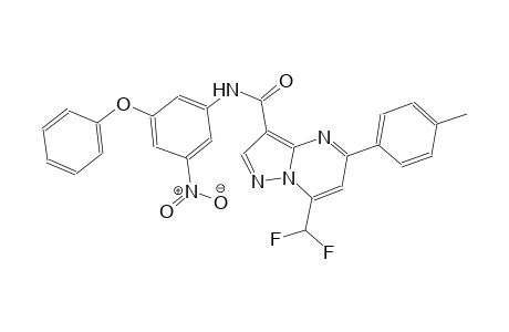 7-(difluoromethyl)-5-(4-methylphenyl)-N-(3-nitro-5-phenoxyphenyl)pyrazolo[1,5-a]pyrimidine-3-carboxamide