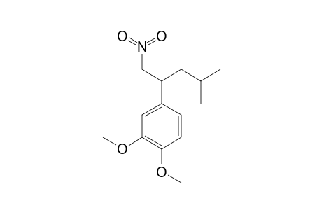 2-(3',4'-DIMETHOXY-PHENYL)-4-METHYL-1-NITRO-PENTANE