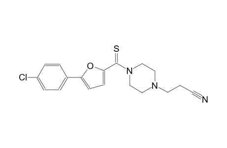 3-(4-{[5-(4-chlorophenyl)-2-furyl]carbothioyl}-1-piperazinyl)propanenitrile