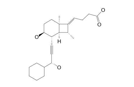 (E)-(3'S,1S,2S,3R,6S)-4-[2-(3'-HYDROXY-3'-CYClOHEXYLPROP-1'-YNYL]-3-HYDROXY-6-METHYL-8-EXO-METHYLBICYClO-[4.2.0]-OCT-7-YLIDENE]-BUTANOIC-ACID