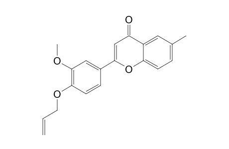 2-[4-(ALLYLOXY)-3-METHOXYPHENYL]-6-METHYL-4H-CHROMEN-4-ONE