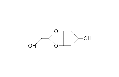 3-Hydroxymethyl-7-hydroxy-2,4-dioxa-bicyclo(3.3.1)nonane