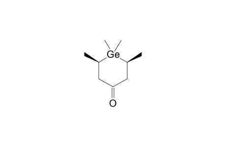 CIS-1,1,2,6-TETRAMETHYL-1-GERMACYCLOHEXAN-4-ONE