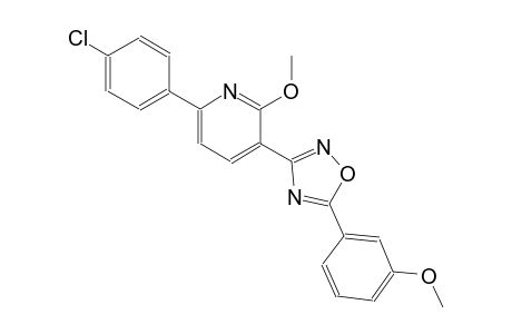 6-(4-chlorophenyl)-2-methoxy-3-[5-(3-methoxyphenyl)-1,2,4-oxadiazol-3-yl]pyridine