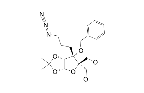 3-C-(3-AZIDOPROPYL)-3-O-BENZYL-4-C-HYDROXYMETHYL-1,2-O-ISOPROPYLIDENE-ALPHA-D-ERYTHRO-PENTOFURANOSE