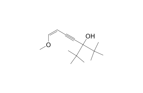 (Z)-3-tert-Butyl-7-methoxy-2,2-dimethylhept-6-en-4-yn-3-ol