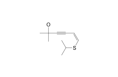 2-METHYL-2-HYDROXY-6-ISOPROPYLSULFANYL-5Z-EN-HEX-3-YNYL