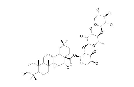 28-O-[XYLOPYRANOSYL-(1->4)-RHAMNOPYRANOSYL-(1->2)-ARABINOPYRANOSYL]-ECHINOCYSTIC-ACID-ESTER