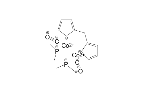 Dicobalt(II) 2-(cyclopenta-1,3-dien-1-ylmethyl)cyclopenta-2,4-dien-1-ide bis(dimethylphosphanide)dicarbonyl