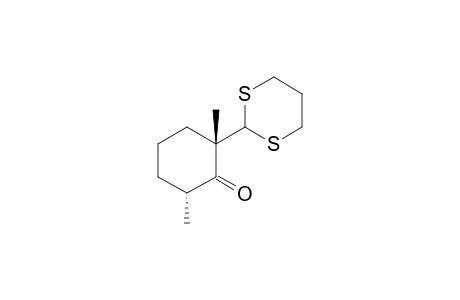 (2S,6R)-2-(1,3-dithian-2-yl)-2,6-dimethyl-1-cyclohexanone